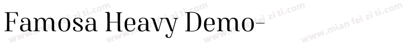 Famosa Heavy Demo字体转换